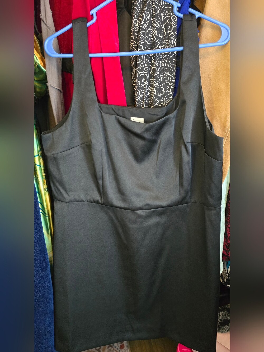 a new day Black Sleeveless Sheath Dress